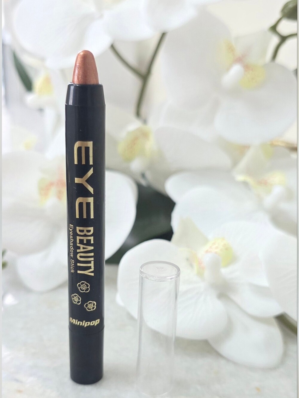 New Eye Beauty Eyeshadow Stick Shade 05 Rose Gold Shimmer Minipop